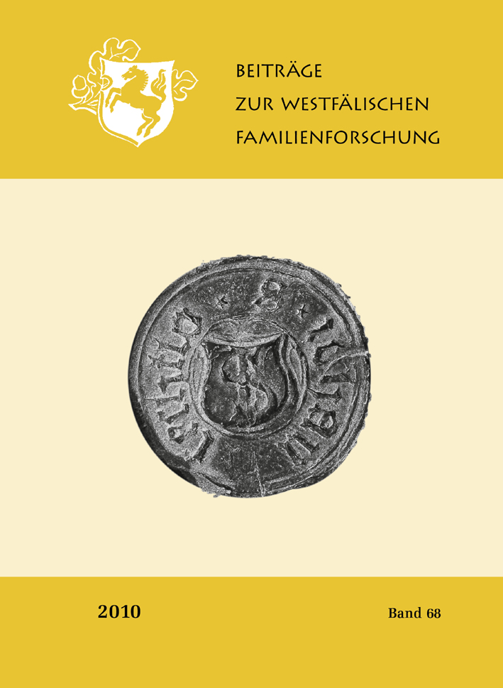 Beiträge zur westfälischen Familienforschung